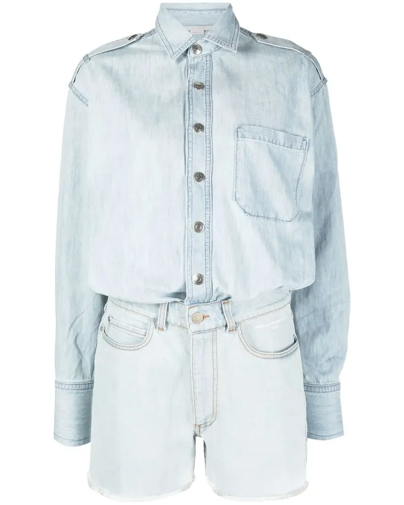Stella McCartney Playsuit im Layering-Look - Blau Blau