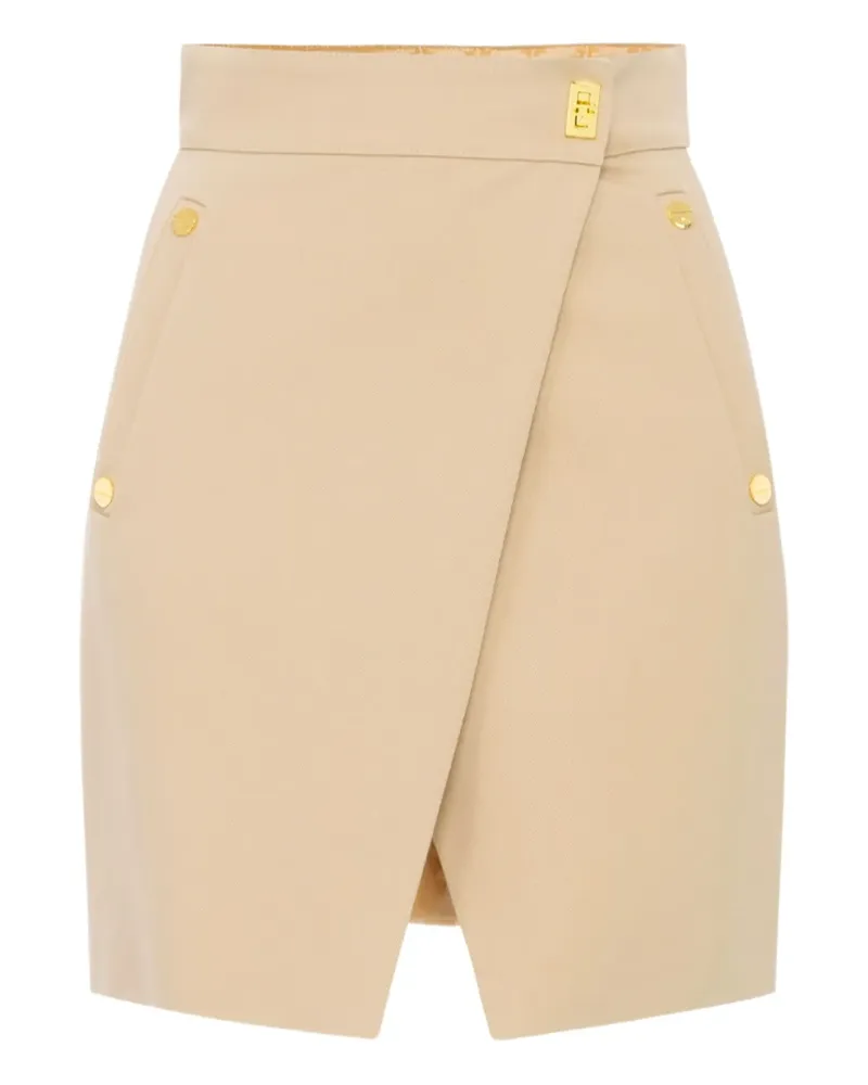 Elisabetta Franchi Gewickelter Utility-Rock - Nude Nude