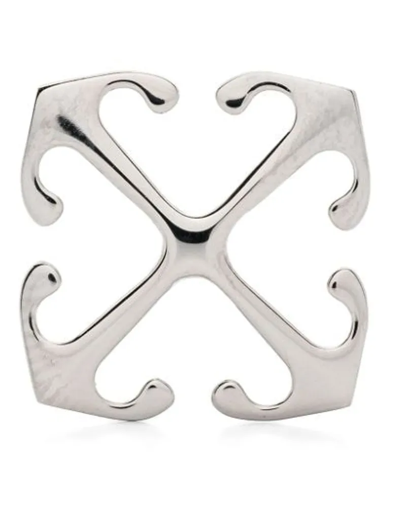 OFF-WHITE Arrow Mono Ohrring - Silber Silber