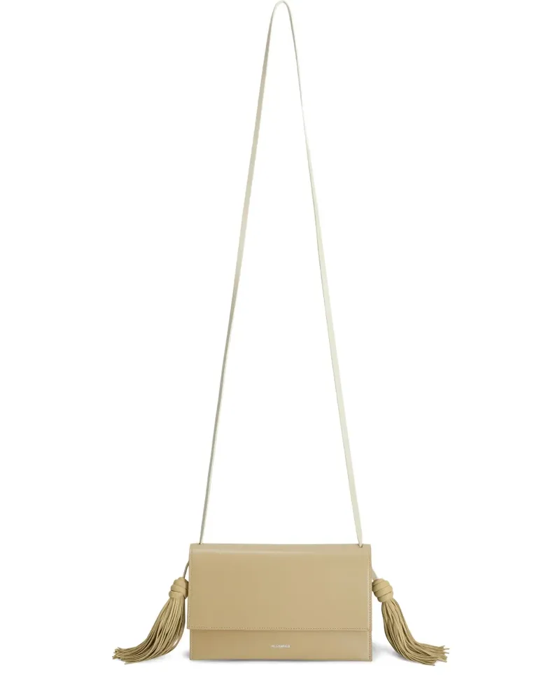 Jil Sander Umhängetasche mit Quasten - Nude Nude