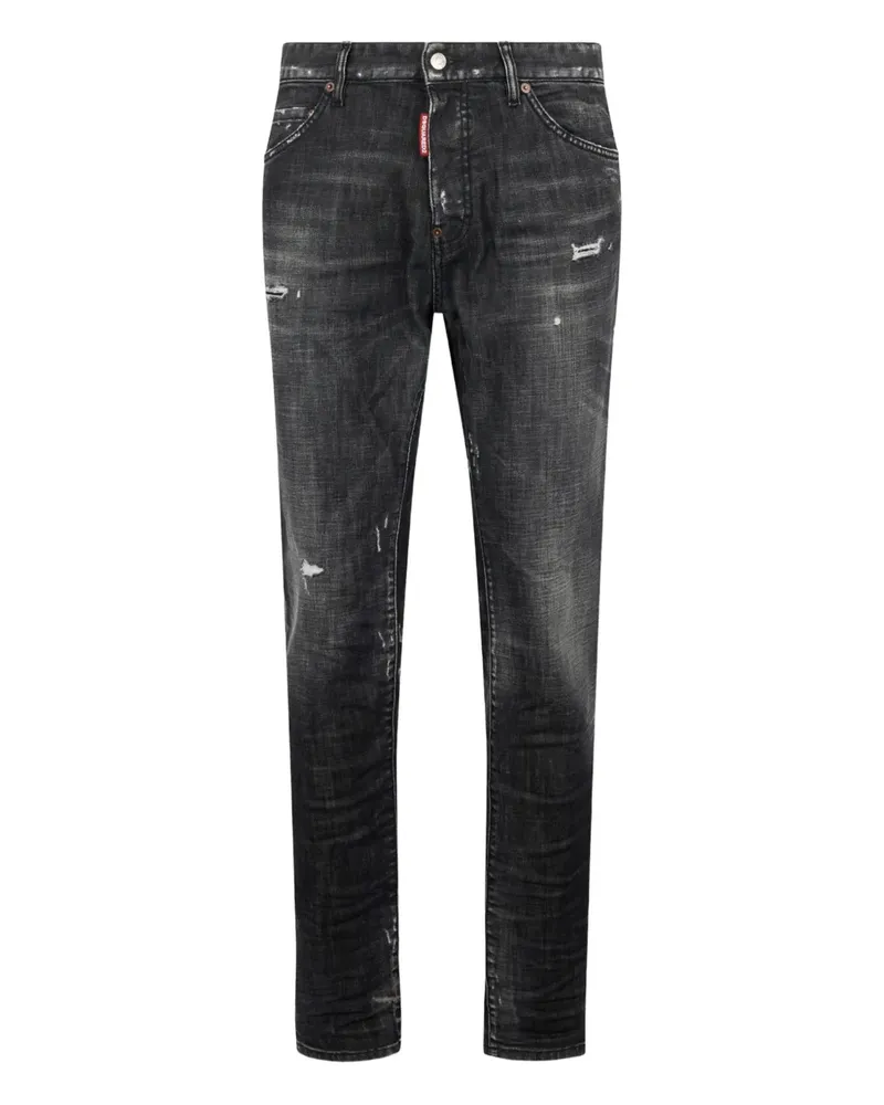 Dsquared2 Five-Pocket-Jeans mit Gürtel - Schwarz Schwarz