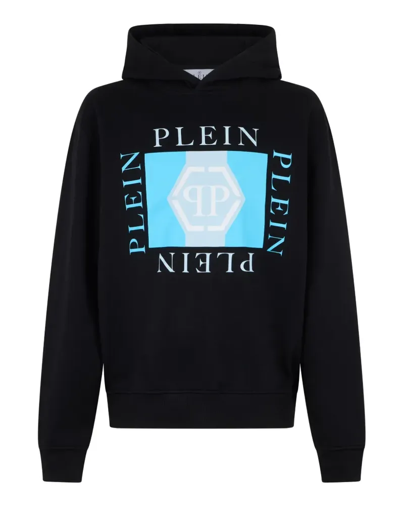 Philipp Plein logo-print hoodie - Schwarz Schwarz