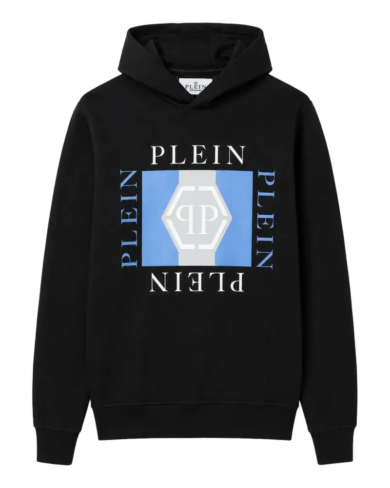 Philipp Plein Hoodie mit Logo-Print - Schwarz Schwarz