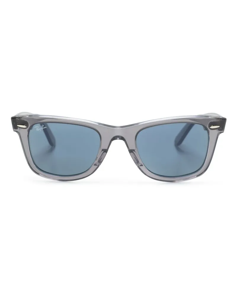 Ray Ban Sonnenbrille mit breitem Gestell - Grau Grau