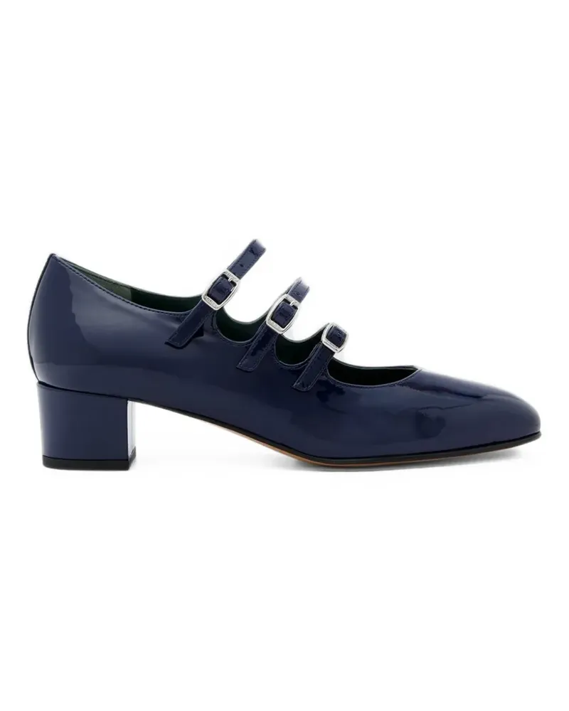 Carel Kina Pumps mit drei Riemen - Blau Blau