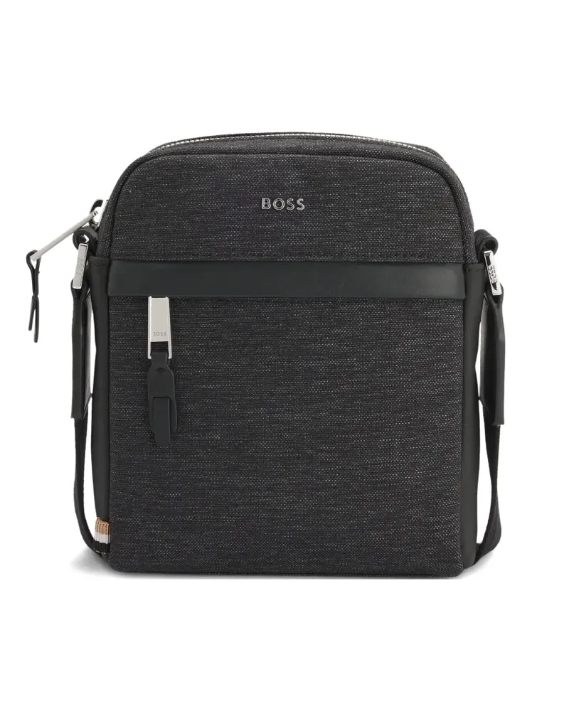HUGO BOSS Umhängetasche mit Logo-Print - Grau Grau