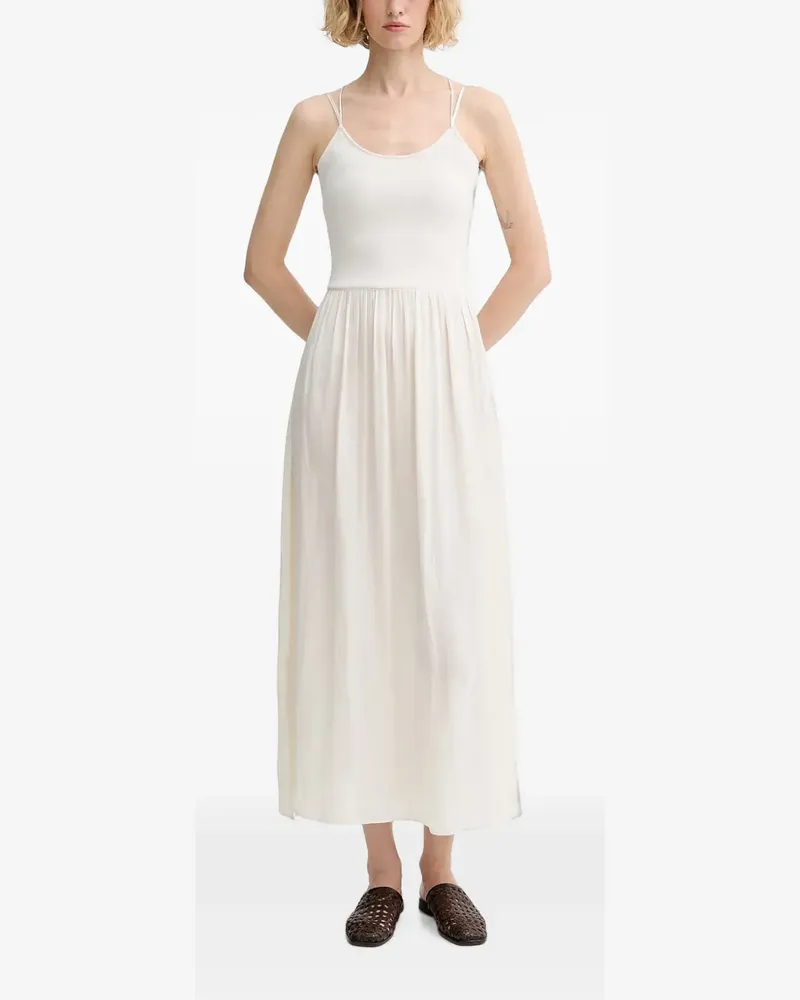 Sessùn Sweet Mambo lace-up midi dress - Weiß Weiß