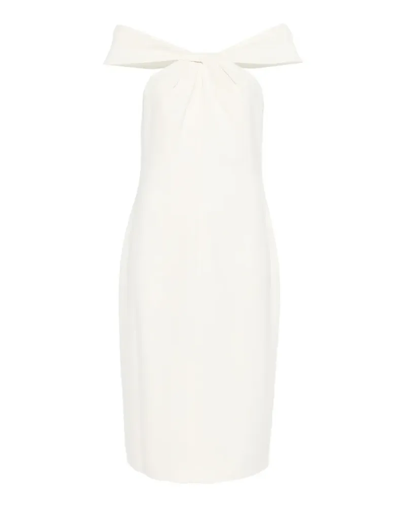 Ralph Lauren Midikleid mit verdrehten Schultern - Nude Nude