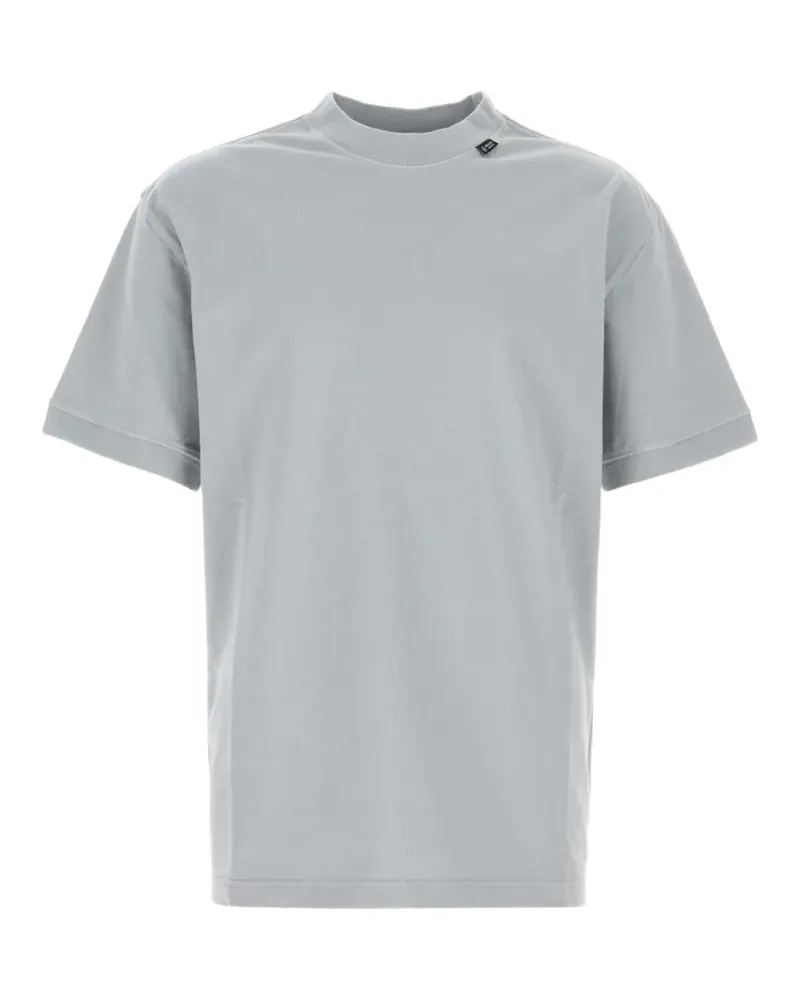 Prada logo-tag cotton T-shirt - Grau Grau