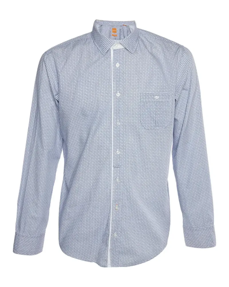 HUGO BOSS printed long-sleeve shirt - Weiß Weiß