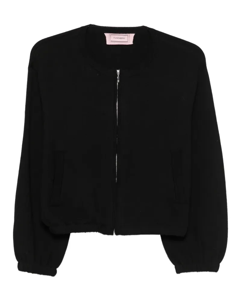 Hugenberg Cardigan mit Reißverschluss - Schwarz Schwarz