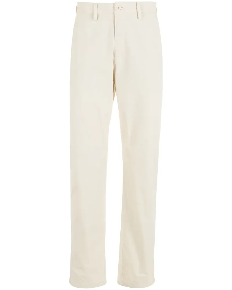 Osklen mid-rise stretch-cotton trousers - Nude Nude
