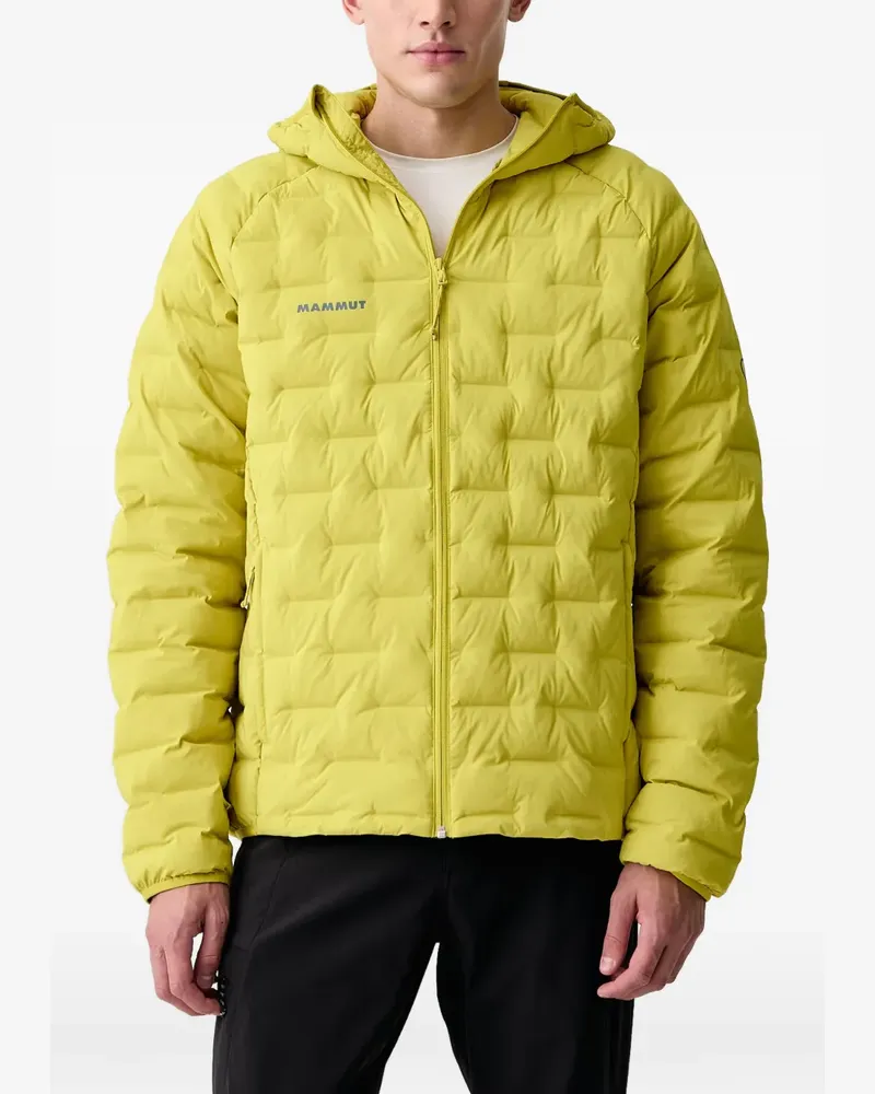 Mammut Senser quilted hooded jacket - Gelb Gelb