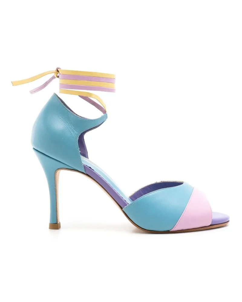 Sarah Chofakian Zweifarbige Sandalen - Blau Blau