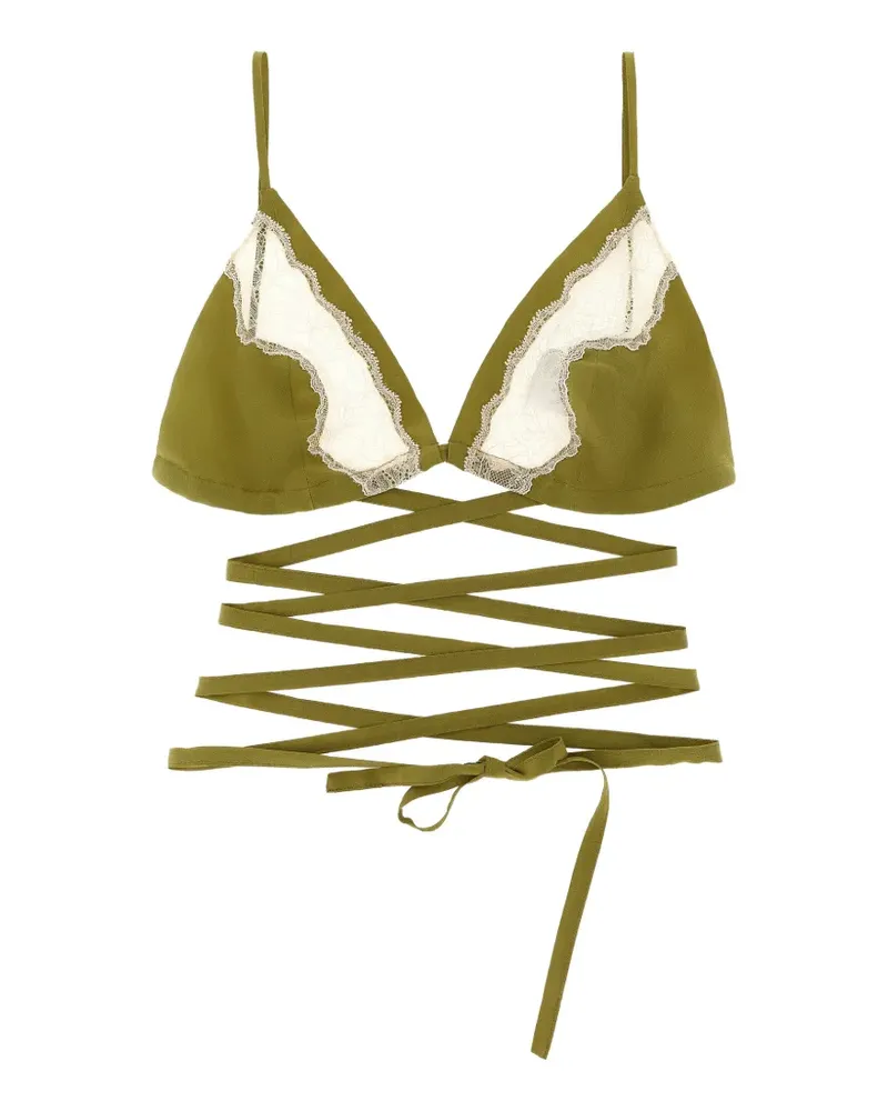 Jejia lace insert anna triangle bra - Grün Grün