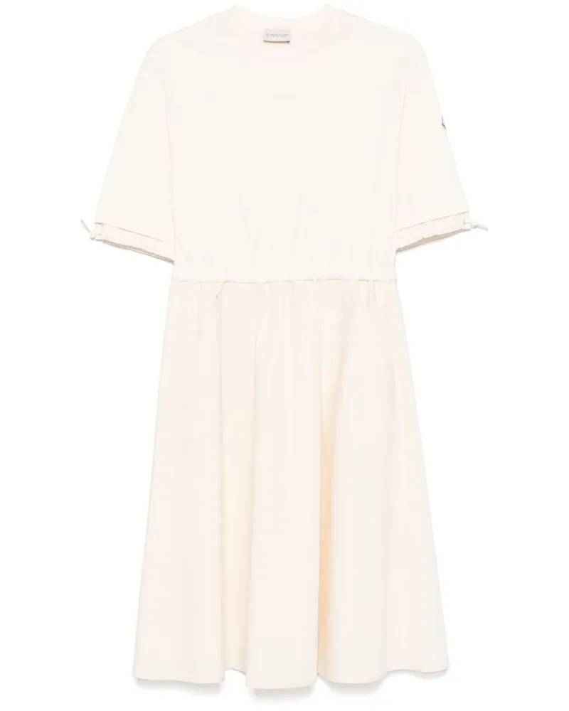 Moncler Midikleid aus Baumwolle - Nude Nude