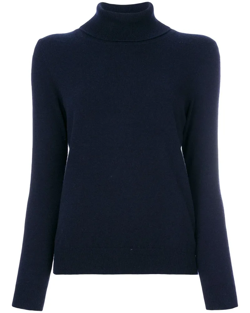 N.Peal Rollkragenpullover aus Kaschmir - Blau Blau