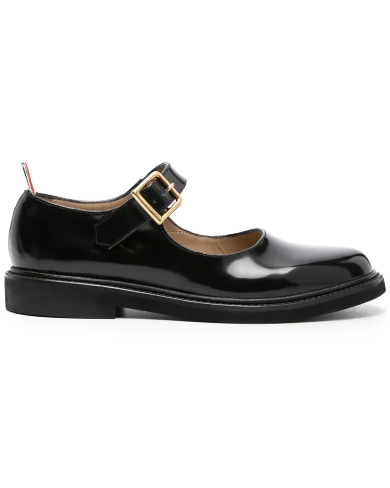 Thom Browne Ballerinas aus Lackleder Schwarz