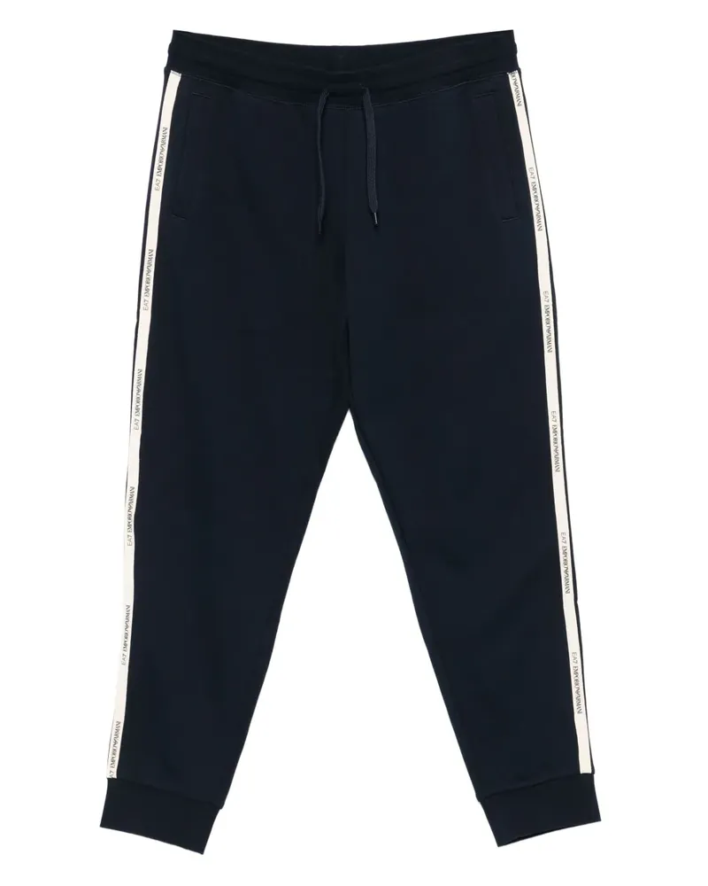 EA7 Jogginghose mit Logo-Streifen - Schwarz Schwarz