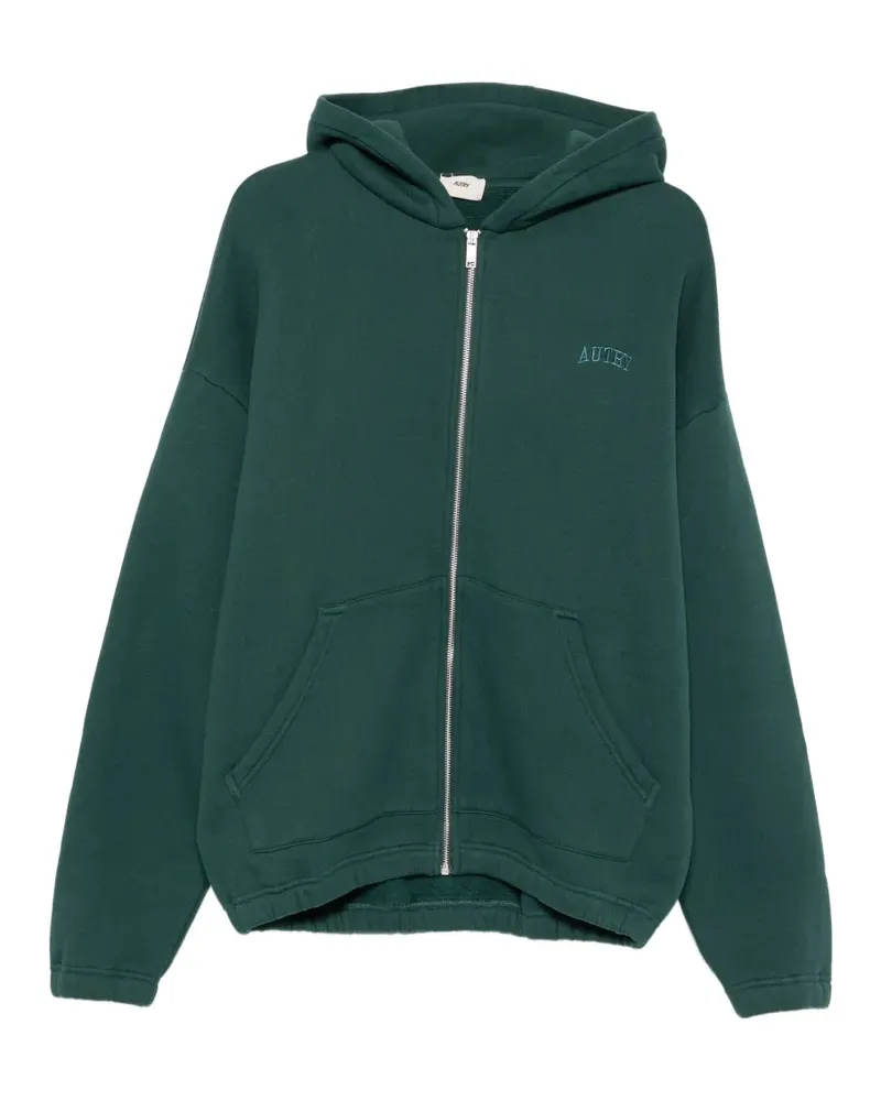 AUTRY Kapuzenjacke mit Logo-Stickerei - Grün Grün