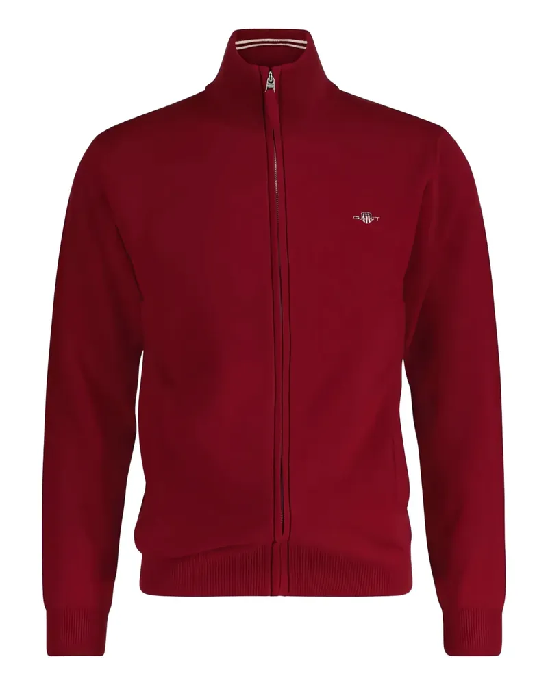 Gant Sweatshirt mit Reißverschluss - Rot Rot