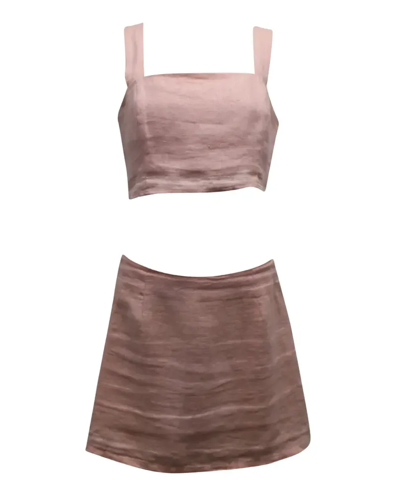 Reformation square-neck skirt and top set - Rosa Rosa