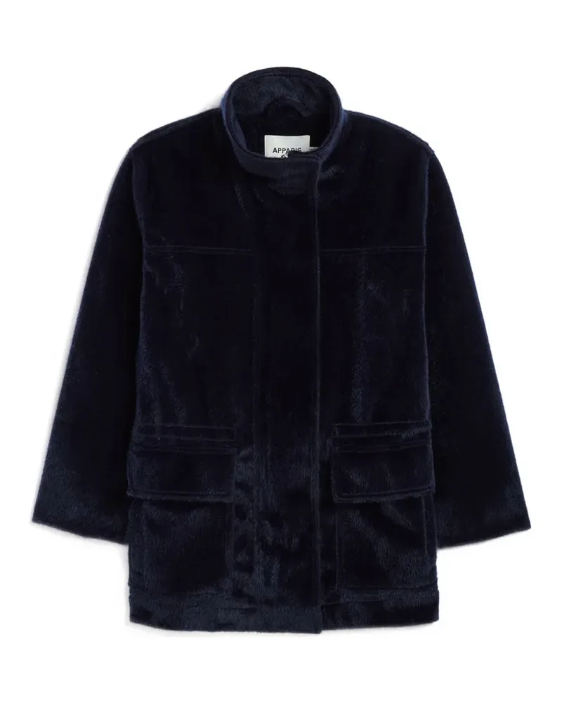APPARIS Edie faux-fur parka - Blau Blau