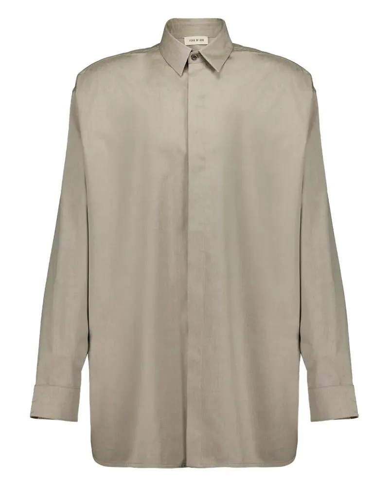 Fear of God Oxford-Hemd mit Schlitz - Nude Nude