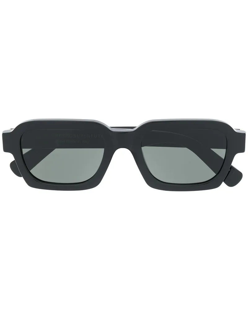 RETROSUPERFUTURE Eckige Sonnenbrille Schwarz