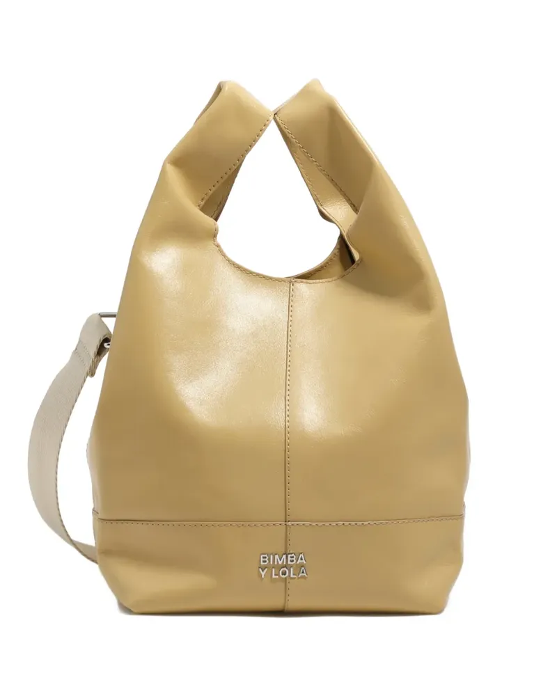 BIMBA Y LOLA Mittelgroße Paper Tote Bag - Nude Nude