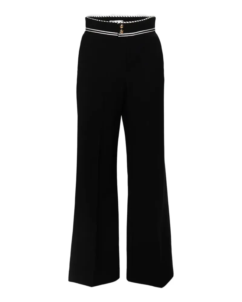 Frame Denim Prim Hose mit Streifendetail - Schwarz Schwarz