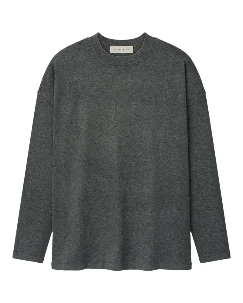 Fear of God T-Shirt aus weichem Strick - Grau Grau