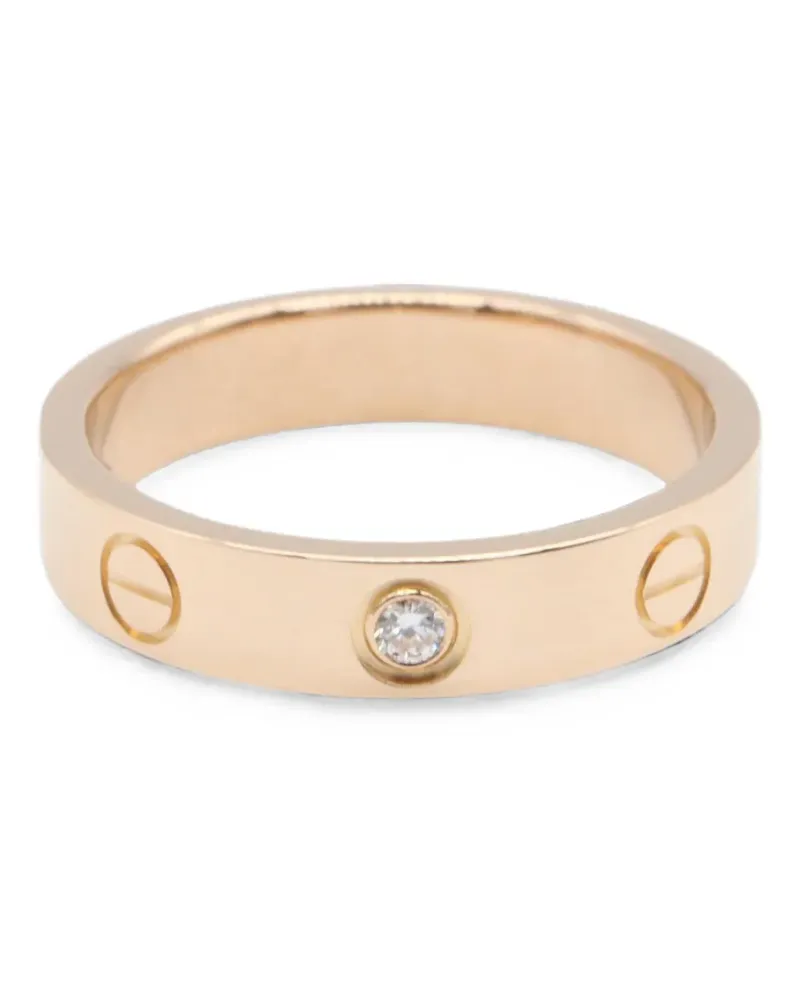 Cartier 2010s Love Ring mit Diamant - Rosa Rosa