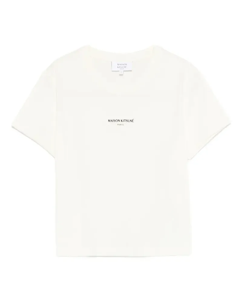 Kitsuné T-Shirt mit Logo - Nude Nude