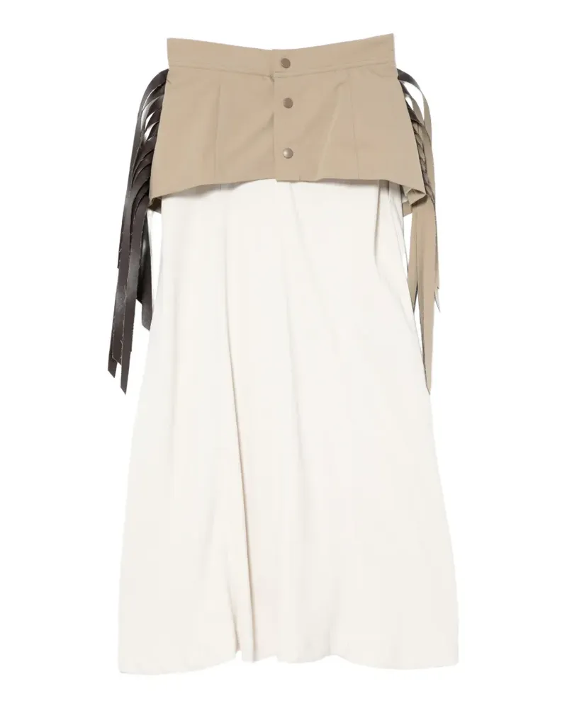 Toga Twill-Hemd mit Fransen - Nude Nude