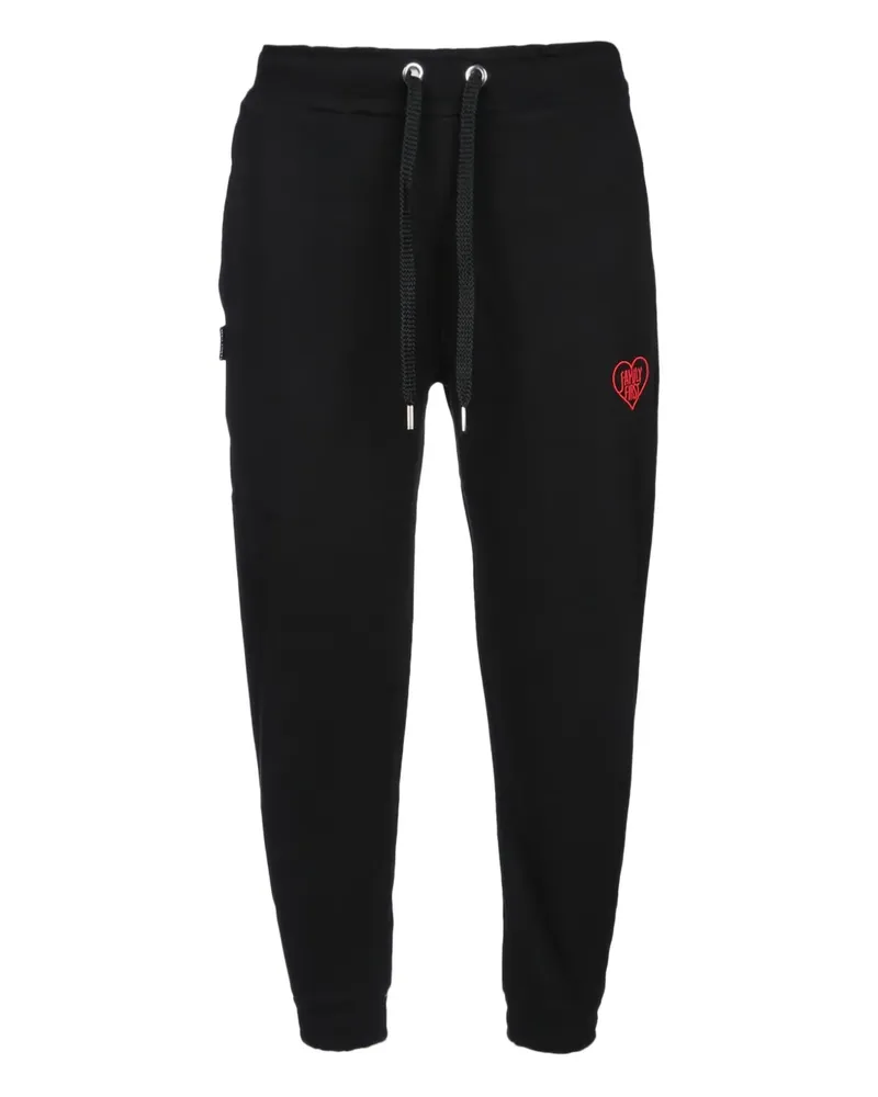 Family First Jogginghose mit Herzstickerei - Schwarz Schwarz
