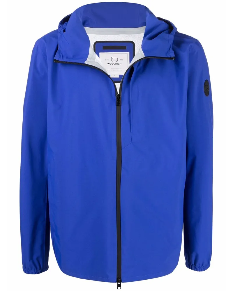 Woolrich Kapuzenjacke mit Logo - Blau Blau