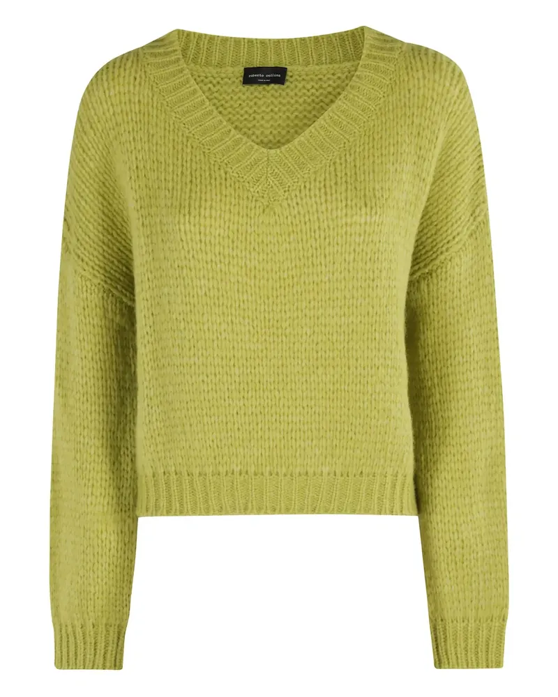 Roberto Collina Strickpullover mit V-Ausschnitt - Grün Grün