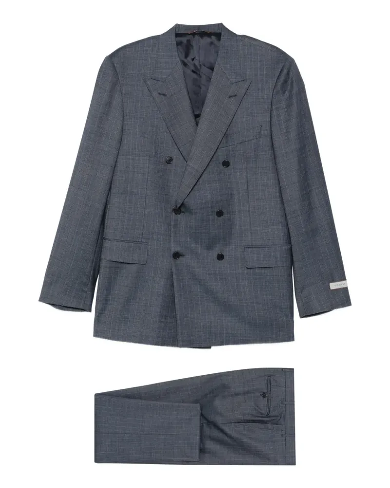Canali Einreihiger Anzug - Blau Blau