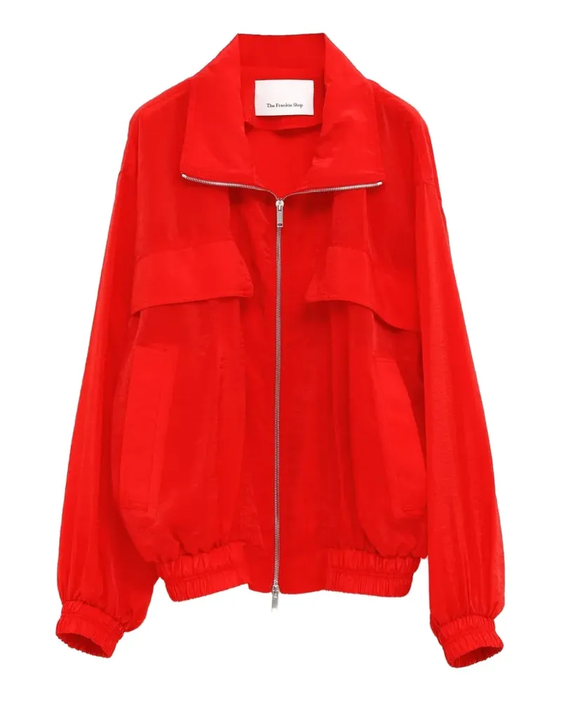 FRANKIE Shop zip-up elasticated-trim jacket - Rot Rot
