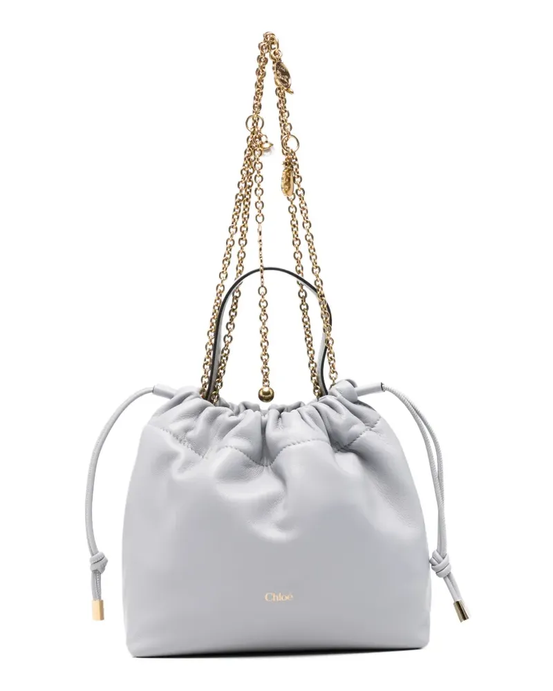 Chloé drawstring leather tote bag - Grau Grau