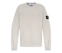 Compass-badge cotton sweatshirt
