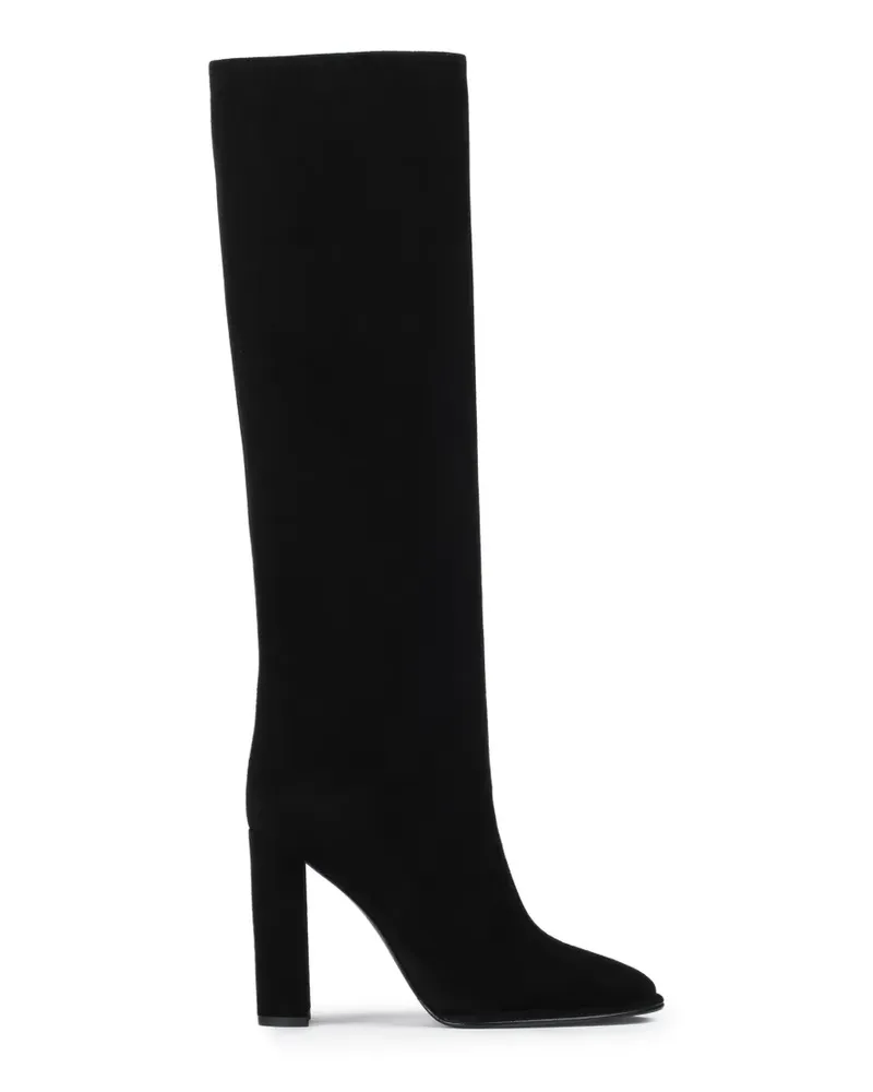 Le Silla Kniehohe Elsa Stiefel aus Wildleder - Schwarz Schwarz