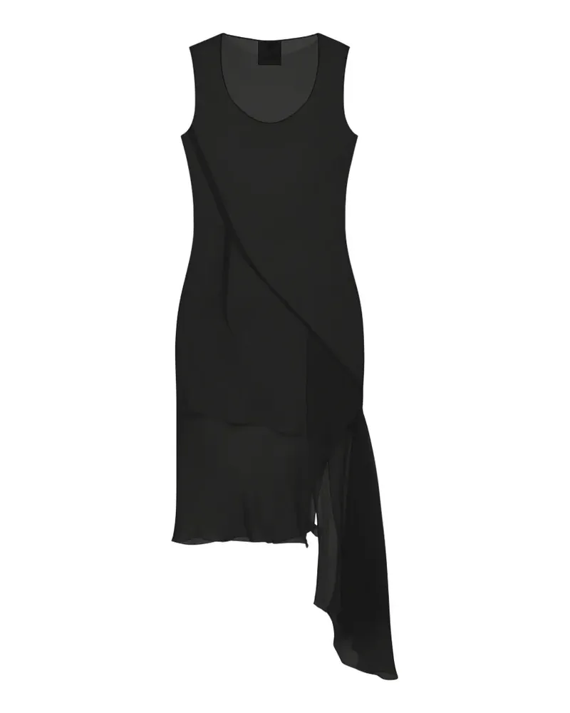 Givenchy silk asymmetric dress - Schwarz Schwarz