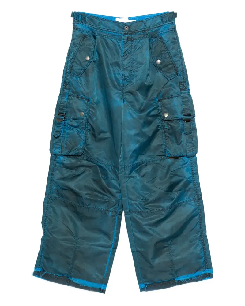 Feng Chen Wang cargo-pocket trousers - Blau Blau
