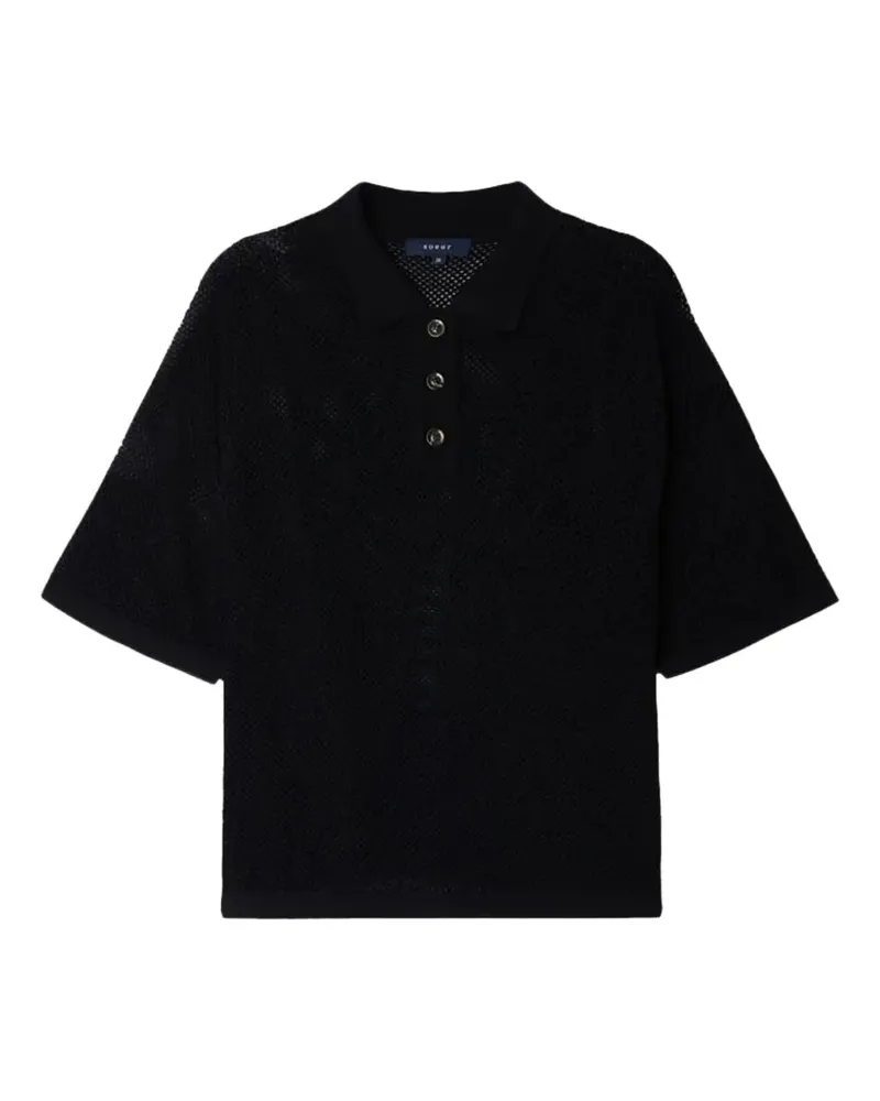 Soeur Harvey button polo shirt - Schwarz Schwarz