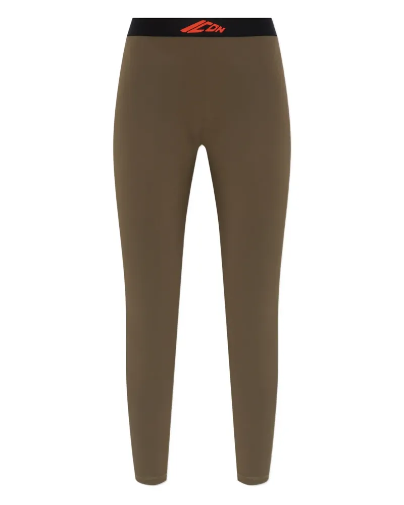 Dsquared2 Leggings mit Logo-Bund - Grün Grün