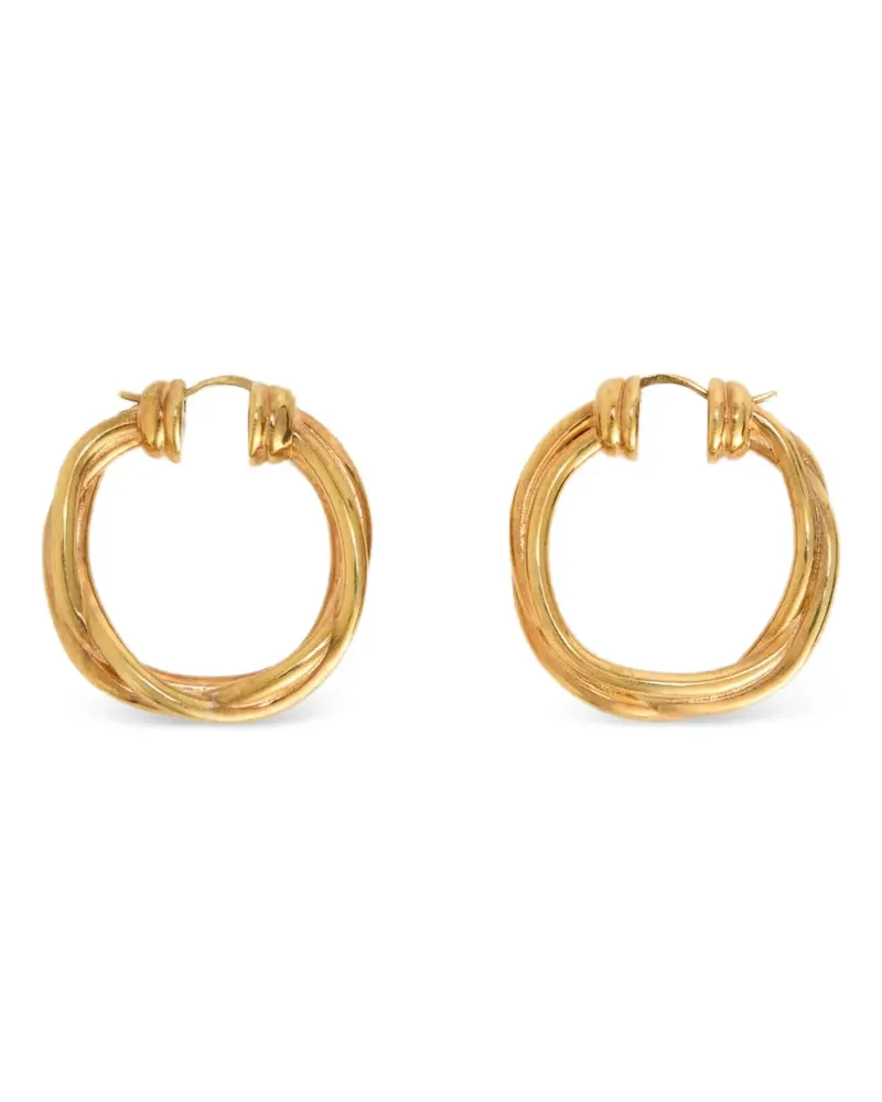 Jil Sander Tangle Ohrringe mit Knotendetail - Gold Gold