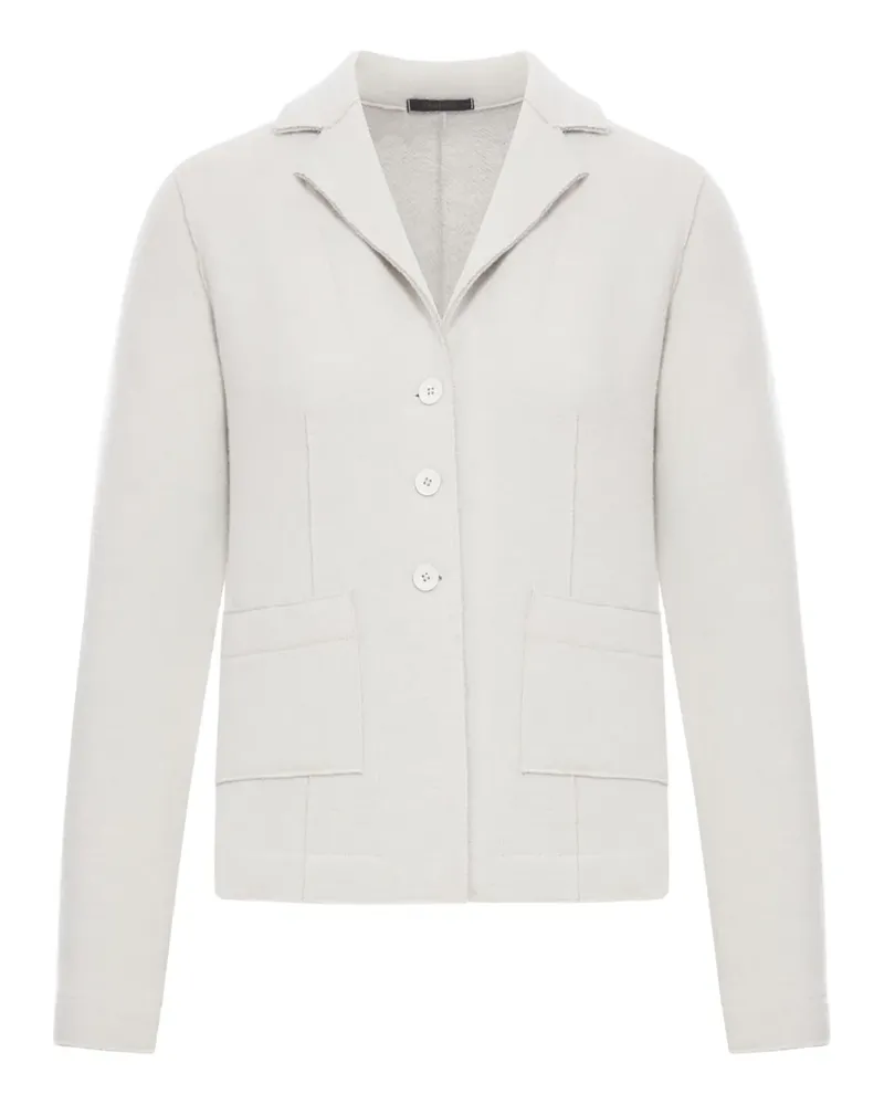 TRANSIT Cardigan mit Fischgrätenmuster - Grau Grau