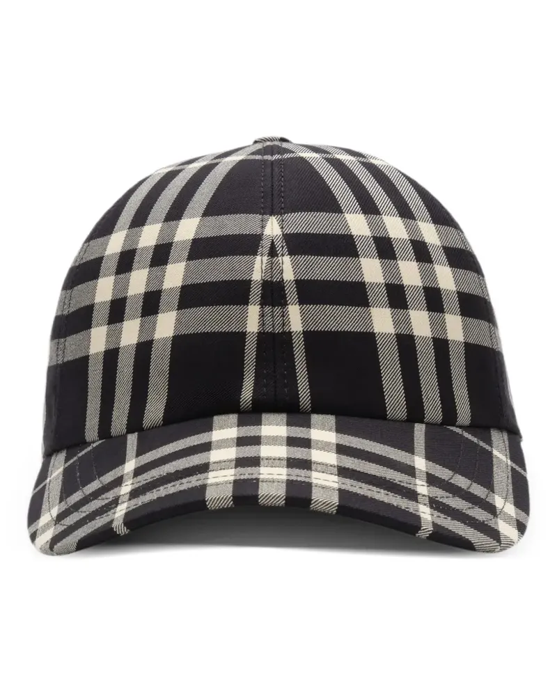 Burberry Check cotton baseball cap - Schwarz Schwarz